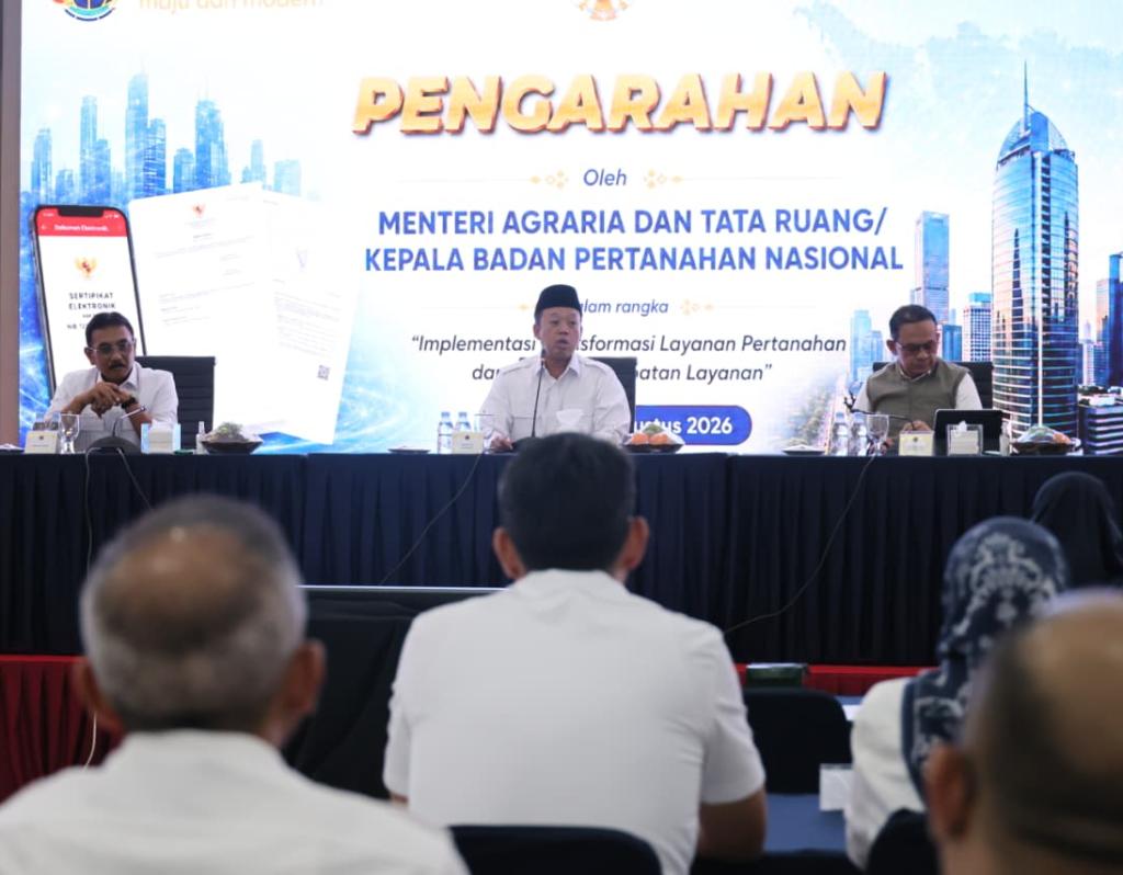 Sebarkan Semangat Transformasi Layanan Pertanahan, Menteri Nusron: Untuk Memberikan Kepastian kepada Masyarakat